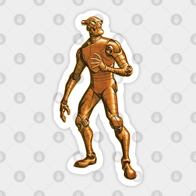 robot Sticker by super villain